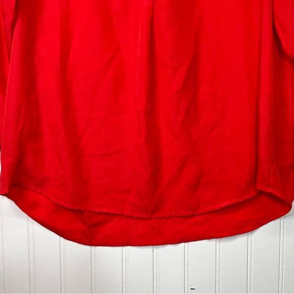 J crew blouse red/orange small - Picture 7 of 14